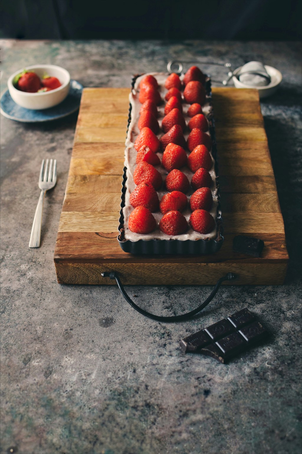 No bake Oreo and Strawberry&nbsp;tart