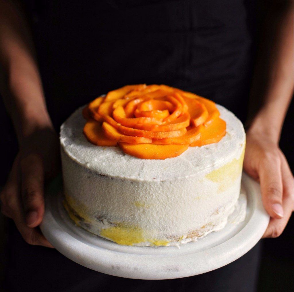 Coconut and Mango mousse&nbsp;cake!
