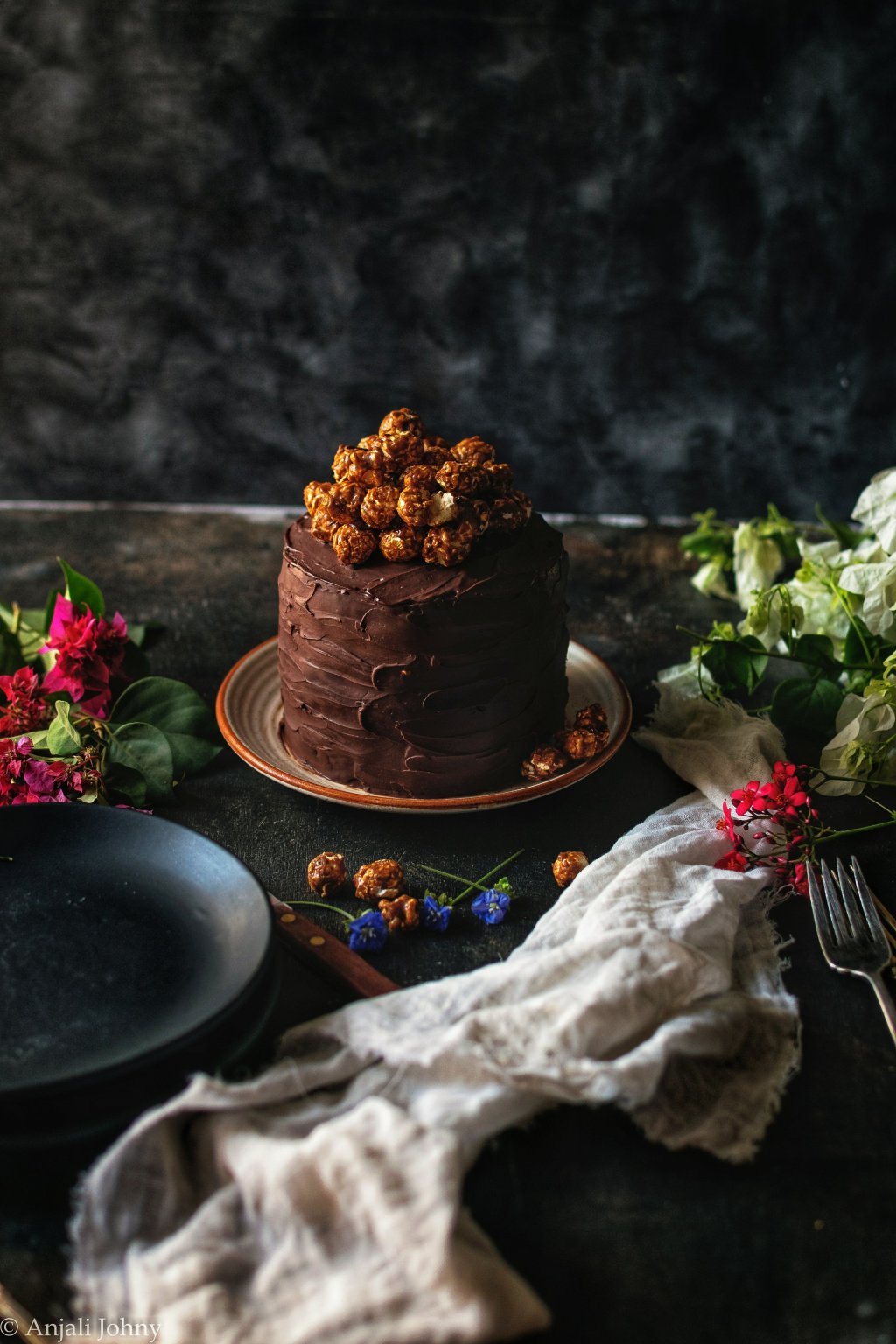 Pumpkin Spice Latte Cake with Cappuccino&nbsp;Popcorn