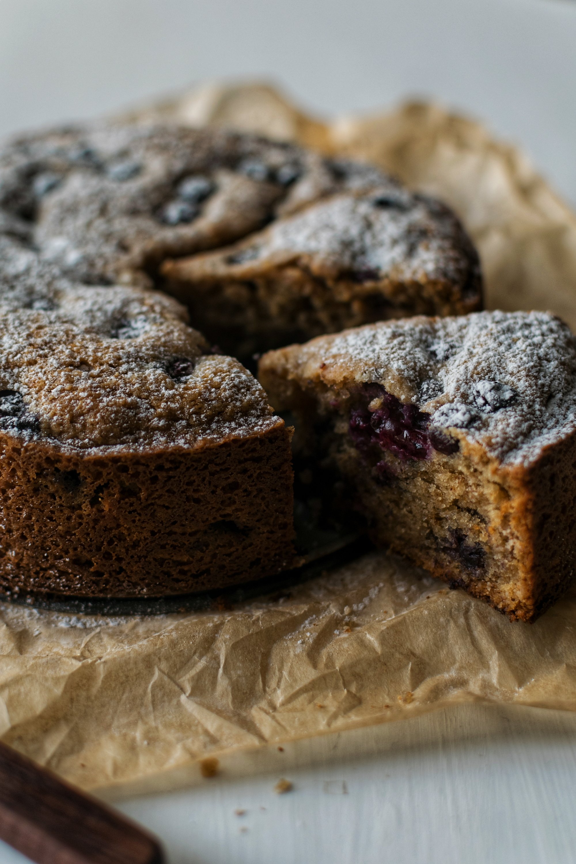 Blueberry and Almond Cake. BAKESALOTLADY