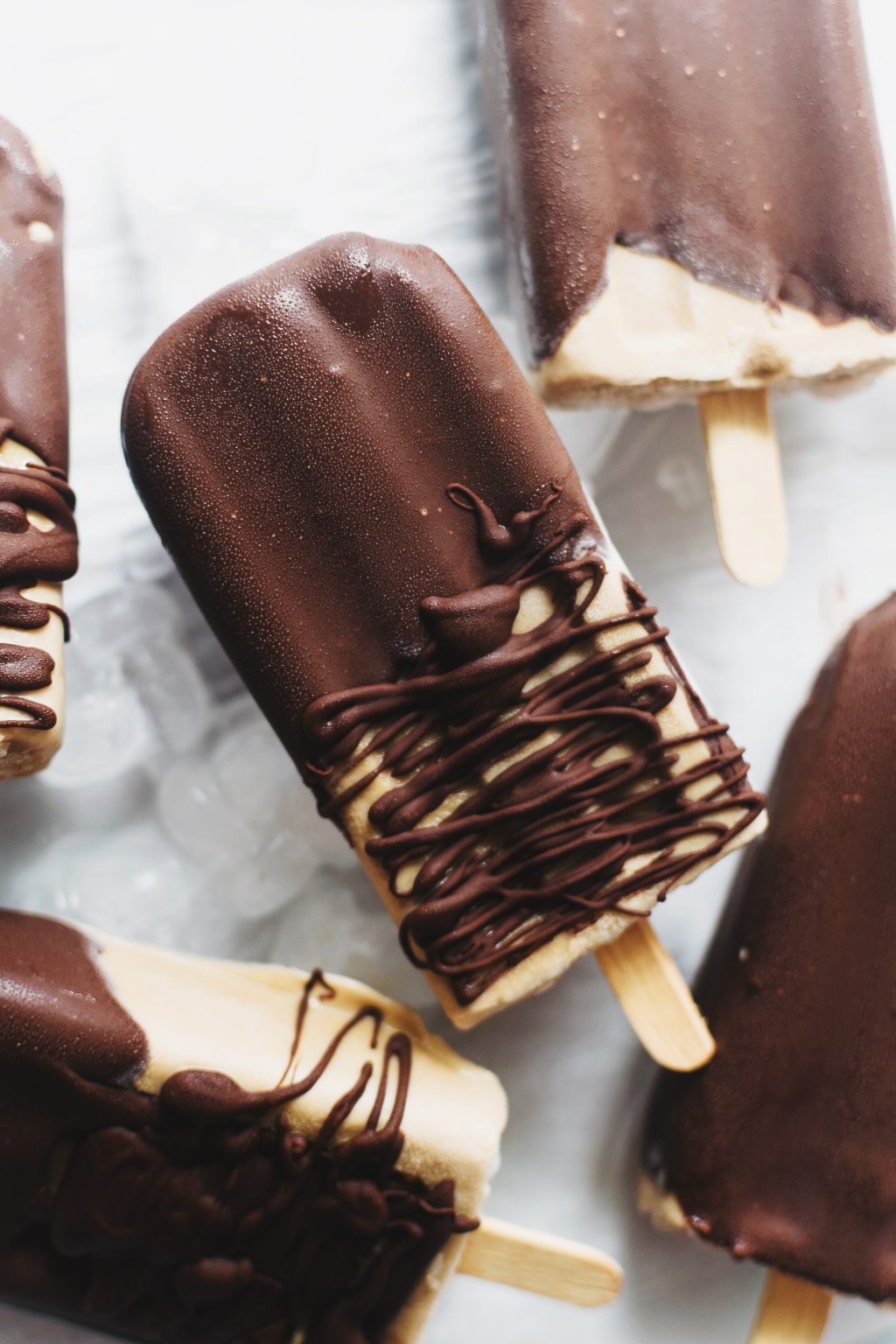 Coffee Popsicle with a Chocolate Shell (Coffee bars)