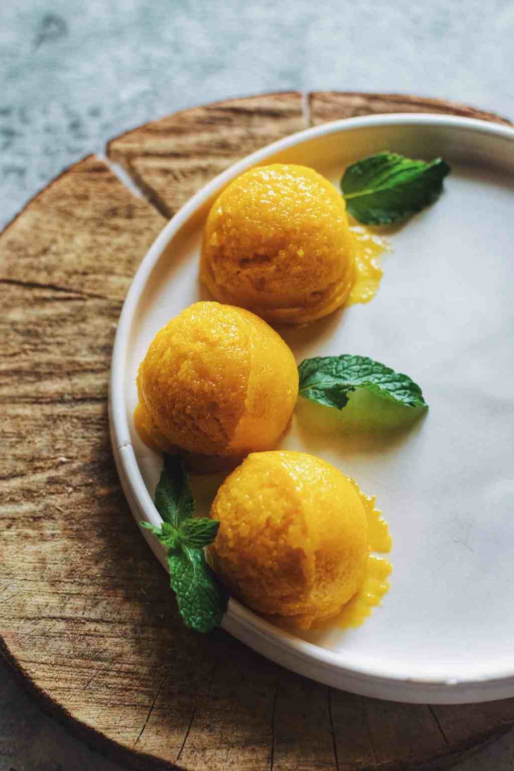 Mango Sorbet (3-ingredients)