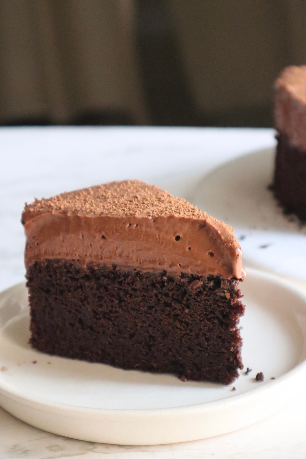 Eggless Chocolate Mousse Cake (healthier)